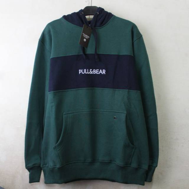 JAKET PRIA WANITA JAKET HOODIE JAKET MURAH JAKET PULL & BEAR WARNA HIJAU ARMY