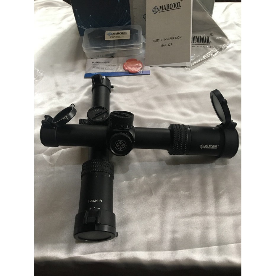 TELESKOP MARCOOL 1-6x24 ir titik tengah nyala