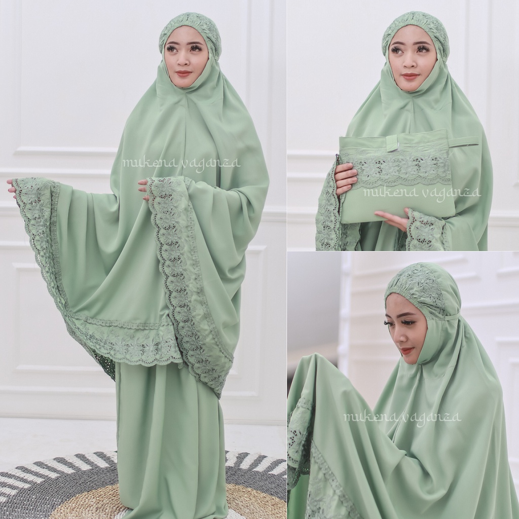 Mukena Katun Terbaru Tas | Mukena Bordir | Mukena Travel | Mukena Dewasa