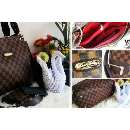 ➷ LV Dewi Damier Set Dompet ➻