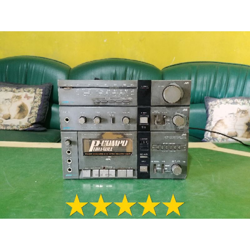 Head unit Compo Hifi JVC PC3 Vintage Langka Preloved
