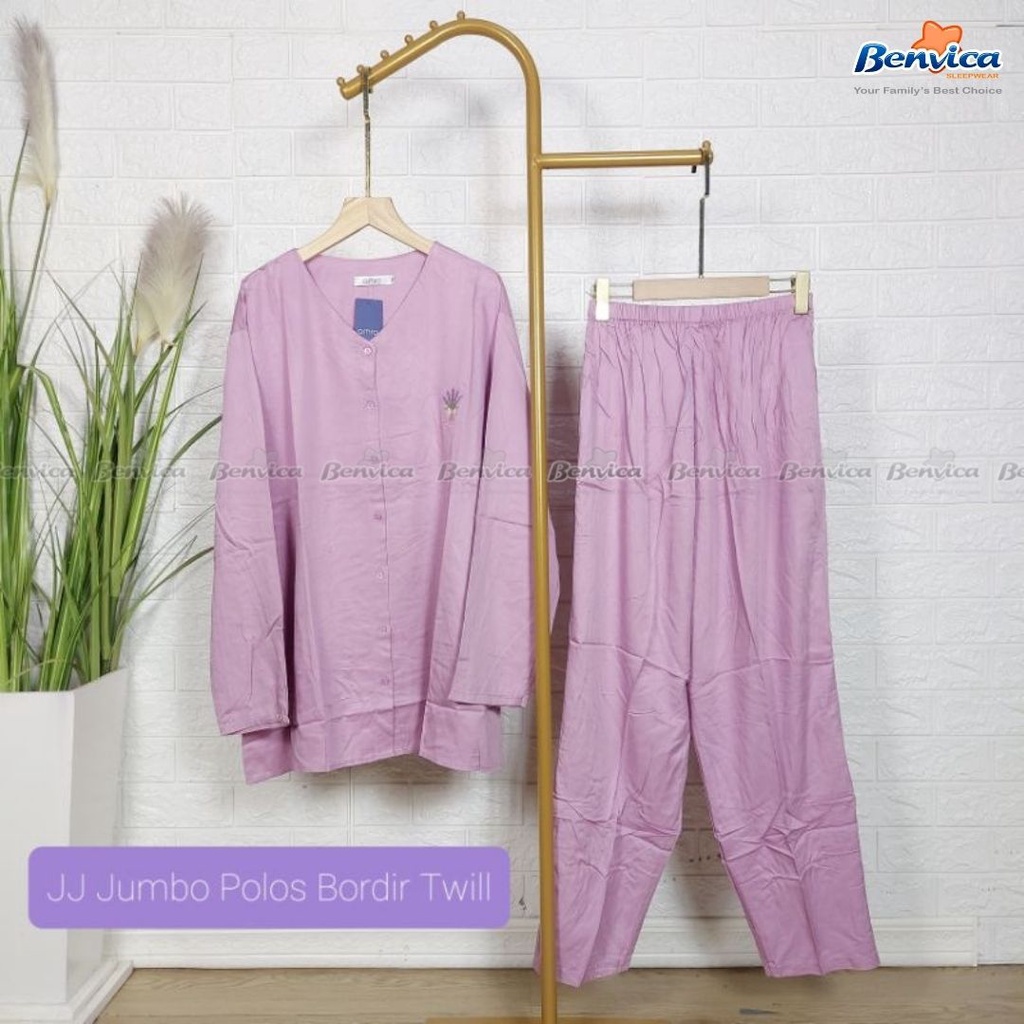 BAJU TIDUR PIYAMA JUMBO KATUN RAYON TWILL AMR