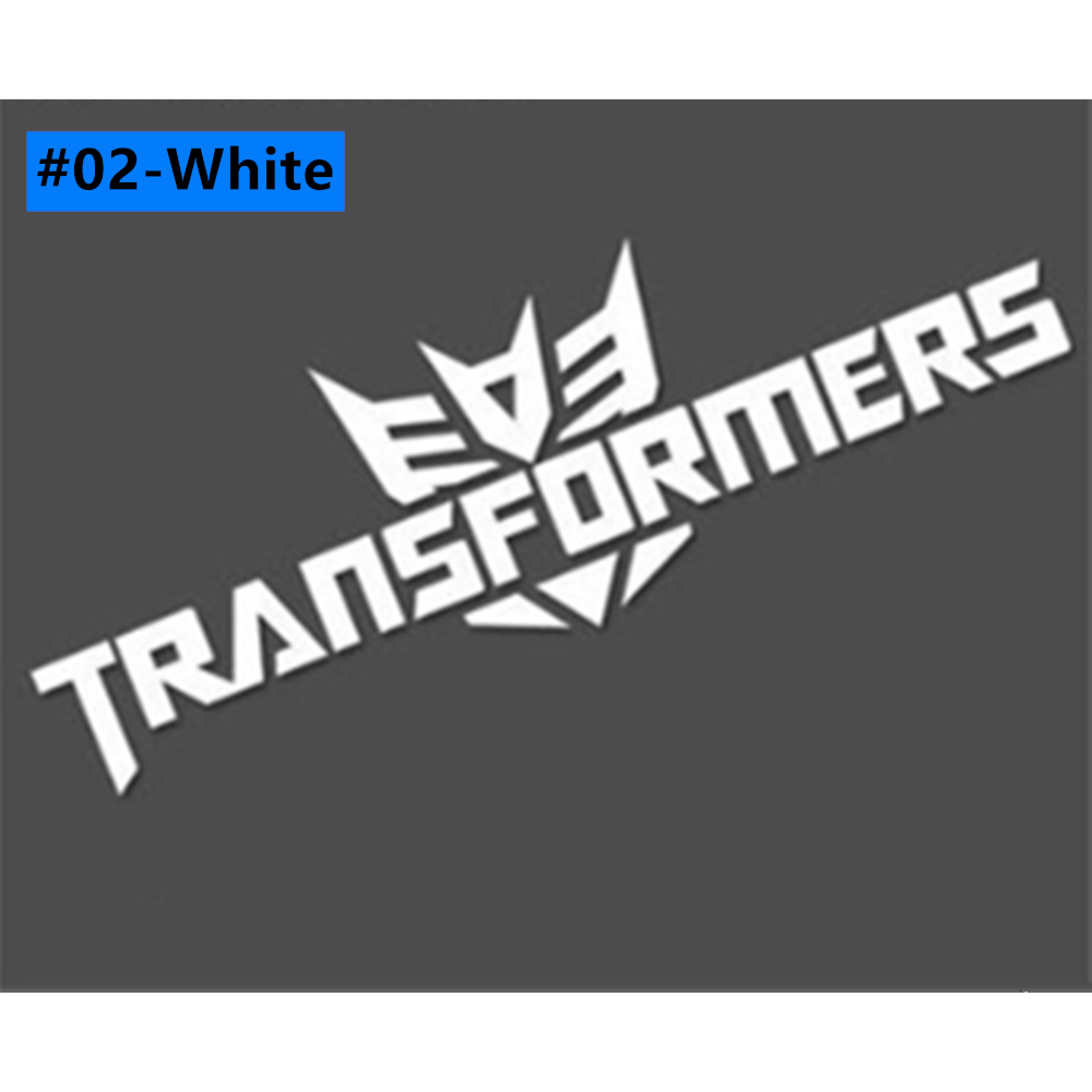 Sticker Dekorasi Kaca Depan Mobil Motif Tulisan Transformers