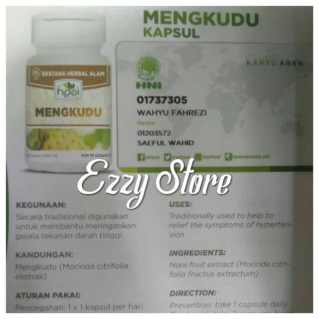 Mengkudu Kapsul HNI HPAI