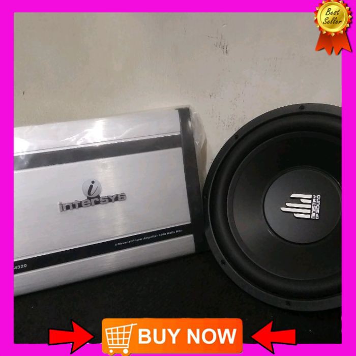 Paket jumbo.power intersy ISP-4320 and subwoofer PCA ministay of sound.audio mobil murmer