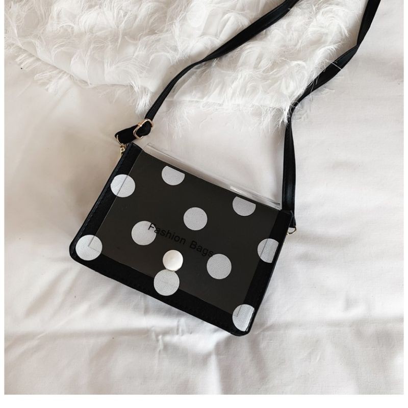 Medan Termurah/Tas selempang mini polkadot import