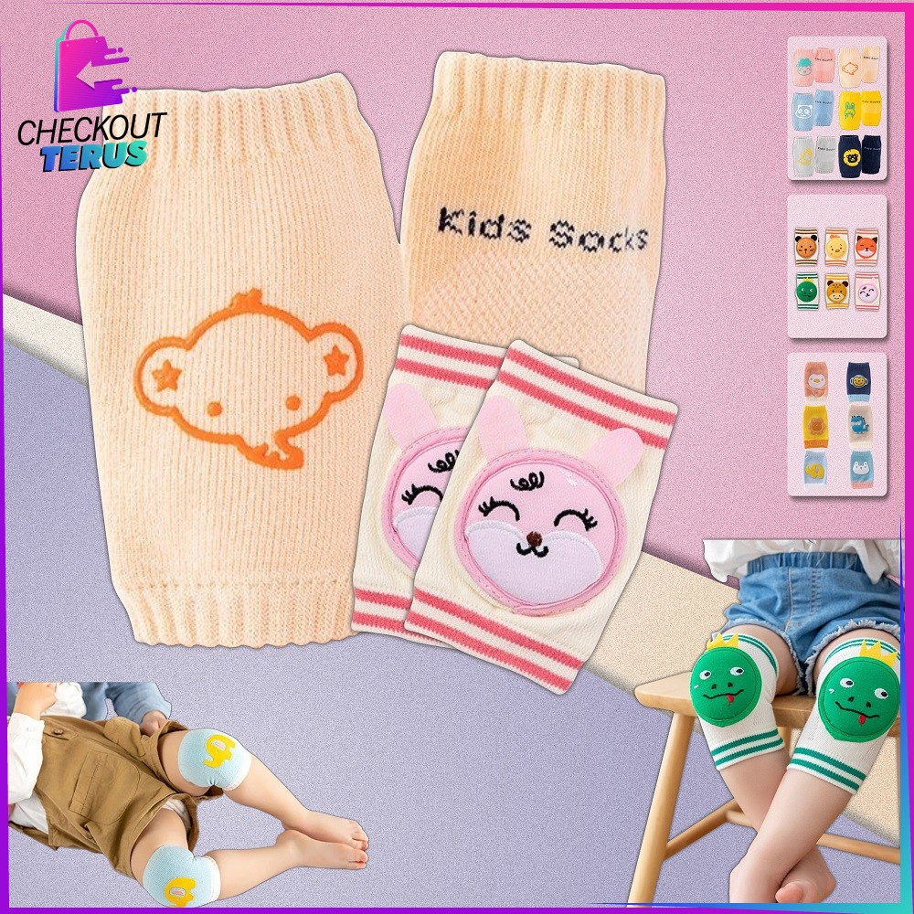 CT P85-P87 Pelindung Lutut Anak Bayi Merangkak Knee Protector Anti Slip Kaos Kaki Anak Bayi Deker Lutut Anak Anti Tergelincir