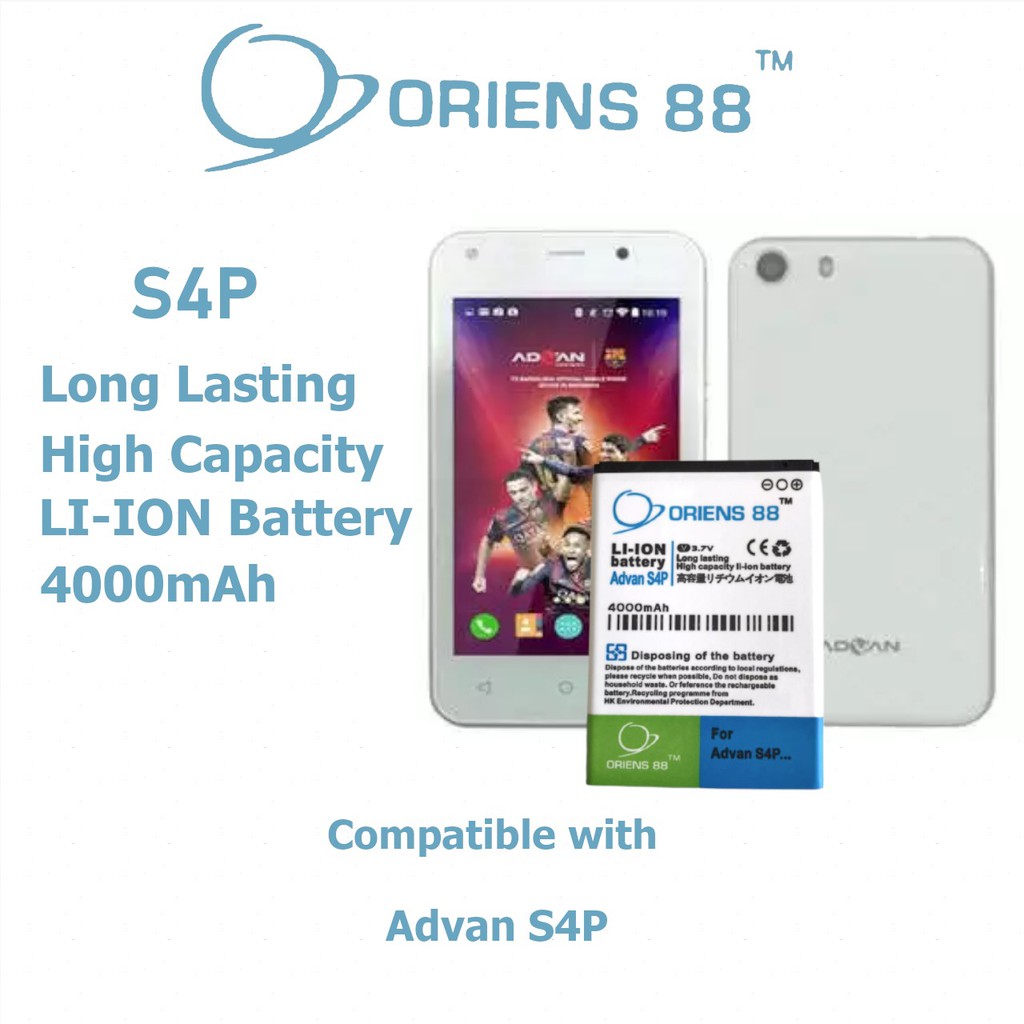 Baterai Batre Battery Double Power OR88/Oriens88 Advan S4P