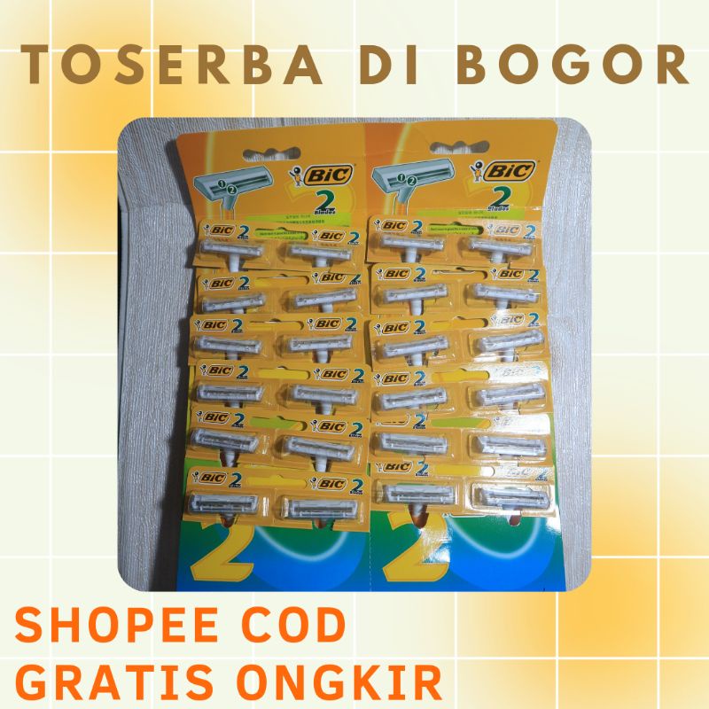 ALAT CUKUR BIC 2 BLADE razor PISAU CUKUR KUMIS JENGGOT BULU KETIAK BULU KAKI