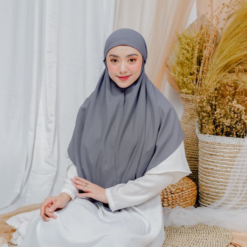 BERGO AMIRA SIZE L BESAR / KHIMAR TALI MENUTUP DADA DAN PUNGGUNG