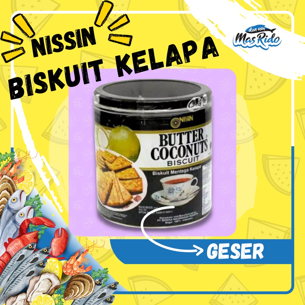 

Nissin Butter Coconut Biscuit Kaleng Biskuit Mentega Kelapa 650gram