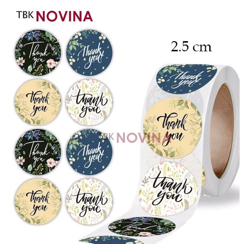 [KODE 45] Stiker Thank You / Label Segel Thank You (10 pcs)