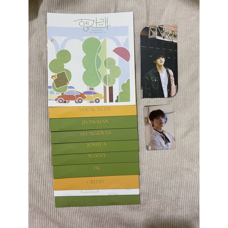 Album Seventeen Hanggaræ 1st Press Hana Version Album Only Bookmark Scoups Benefit Dino Synnara