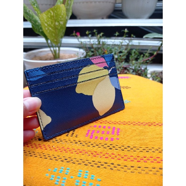 kate spade card case lemon zest / kate spade dompet karty