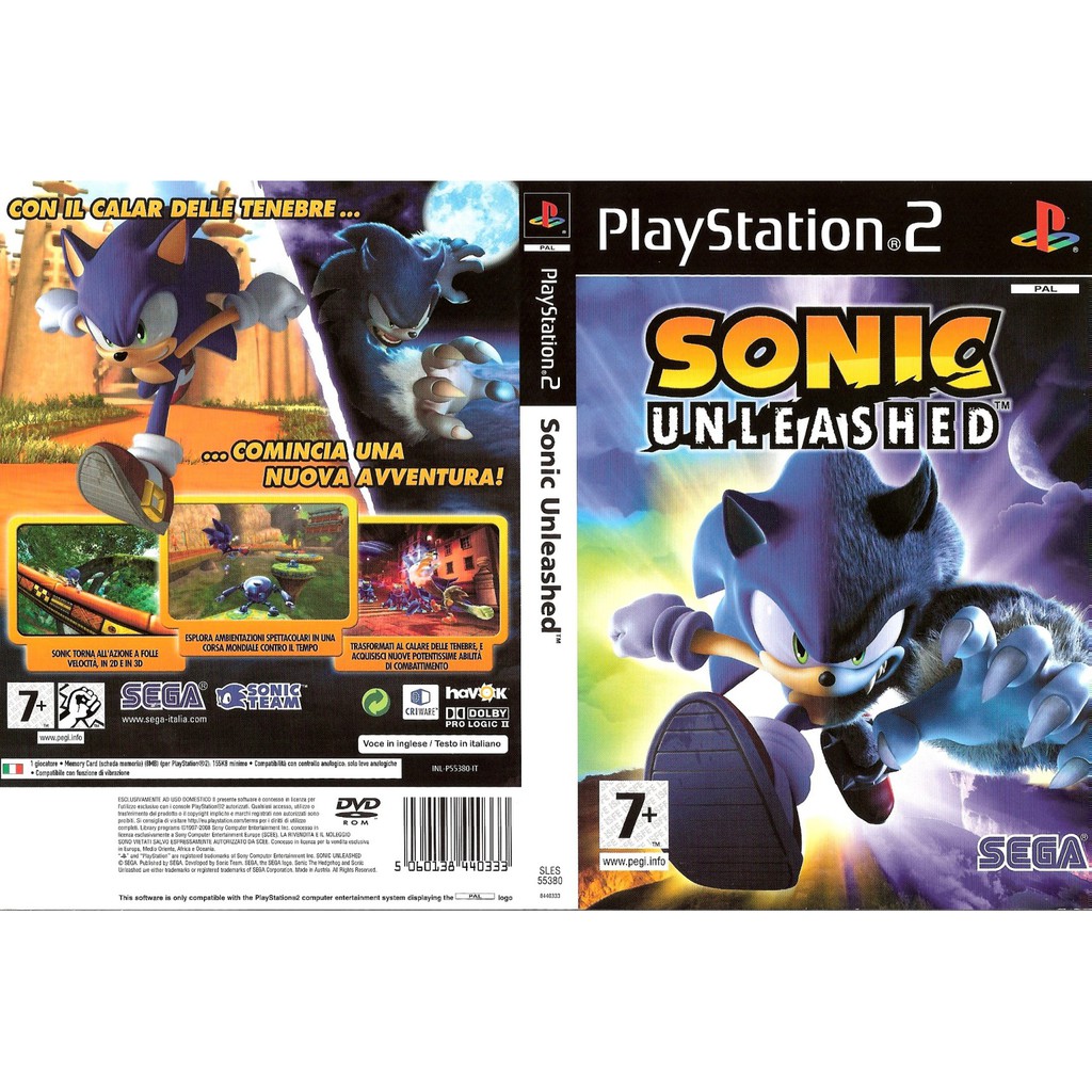 Kaset PS2 Sonic Unleashed