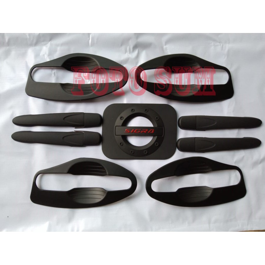 Sigra outer dan handel dan tangki mobil sigra tulisan merah