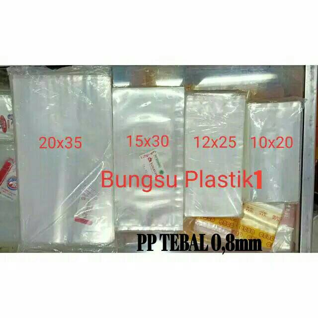 Kantong Plastik  PP  Bening Tebal 0 8 mm Plastik  Kerupuk 