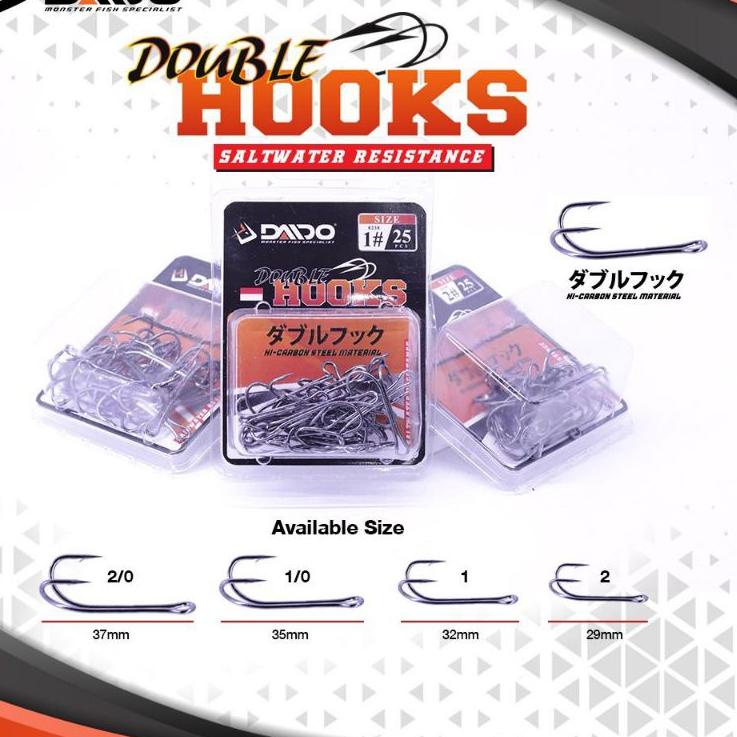 MATA KAIL PANCING DOUBLE HOOK DAIDO {SDJ.01Jl22r}