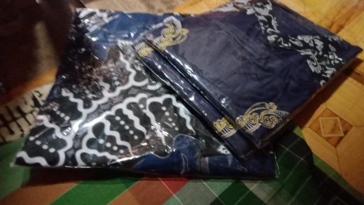 Kemeja Batik Pria Lengan Panjang Size M L Xl Xxl Bswart Batik Hrb026 Kenango Panjang Padi