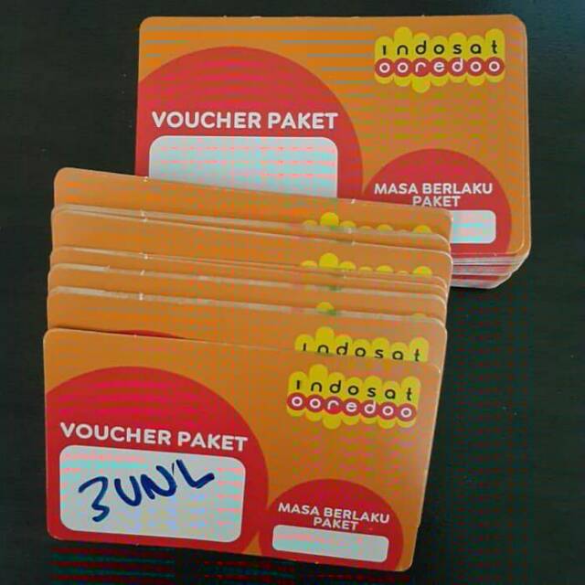 Voucher indosat unlimited+3gb+32 GB aplikasi sosmed