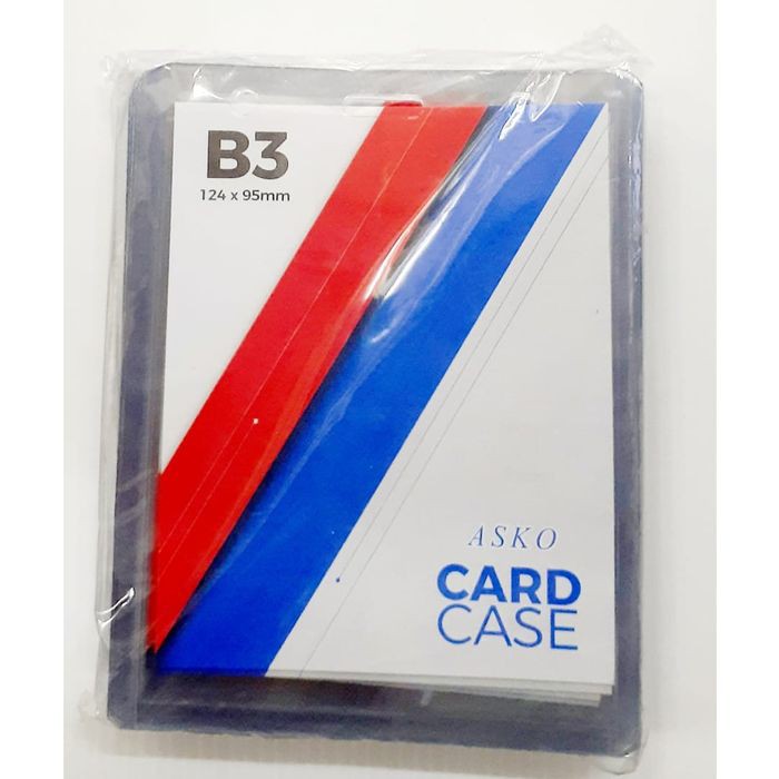 

PLASTIK CARD CASE ASKO B3 - 124x95mm (20pcs) | ID CARD HOLDER