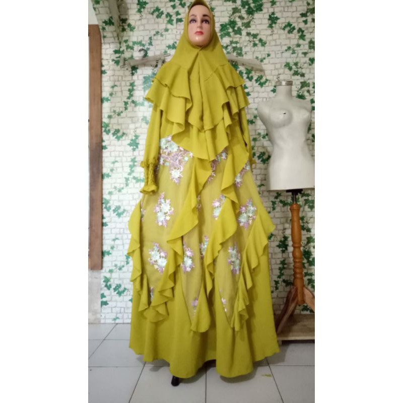 set gamis brukat.set himar gamis brukat.