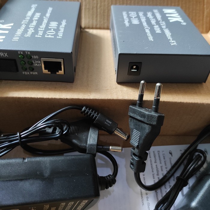 Media Konverter FO Fiber Optik HTB-3100 Side A Converter Optic to lan