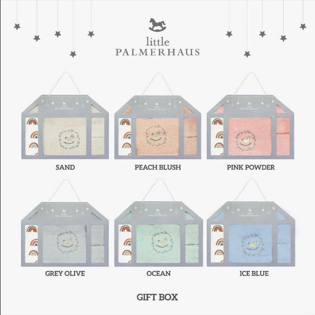 PNB229 LITTLE PALMERHAUS GIFT SET BOXisi handuk bambo60x120,washcloth isi 4,washmit isi 2,wonderpad1