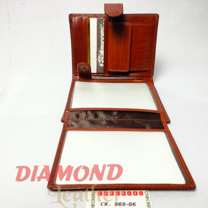 Checkers Italy Leather Dompet Kulit Asli  CK 06 Besar