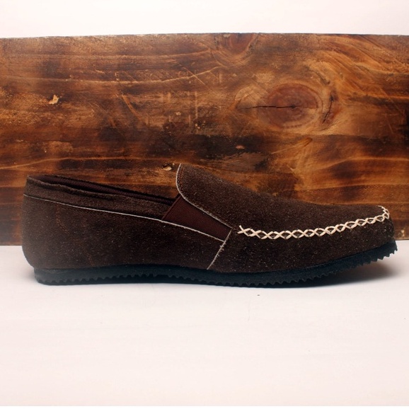 Sepatu Slipon Pria Kulit Asli Rasheda 016 GR Kasual Big Size