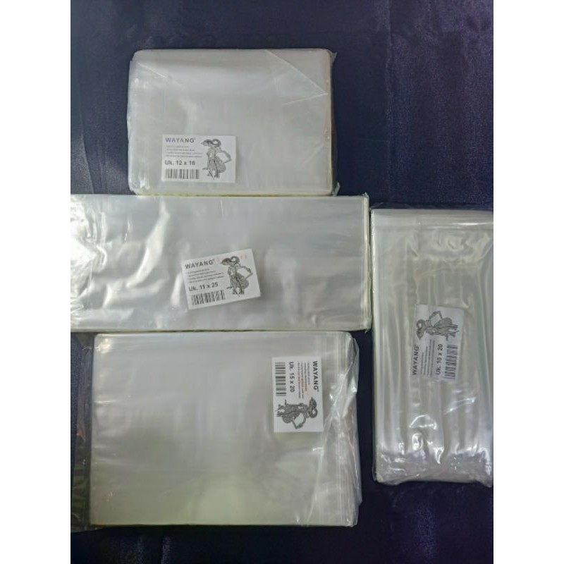PLASTIK PP WAYANG SEDANG (10, 11, 12, 15) / PP WAYANG SEDANG