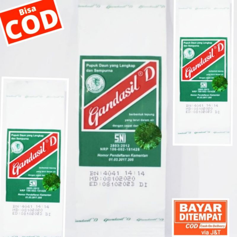 GANDASIL D PUPUK PERTUMBUHAN MASA VEGETATIF, PUPUK GANDASIL D, PUPUK DAUN