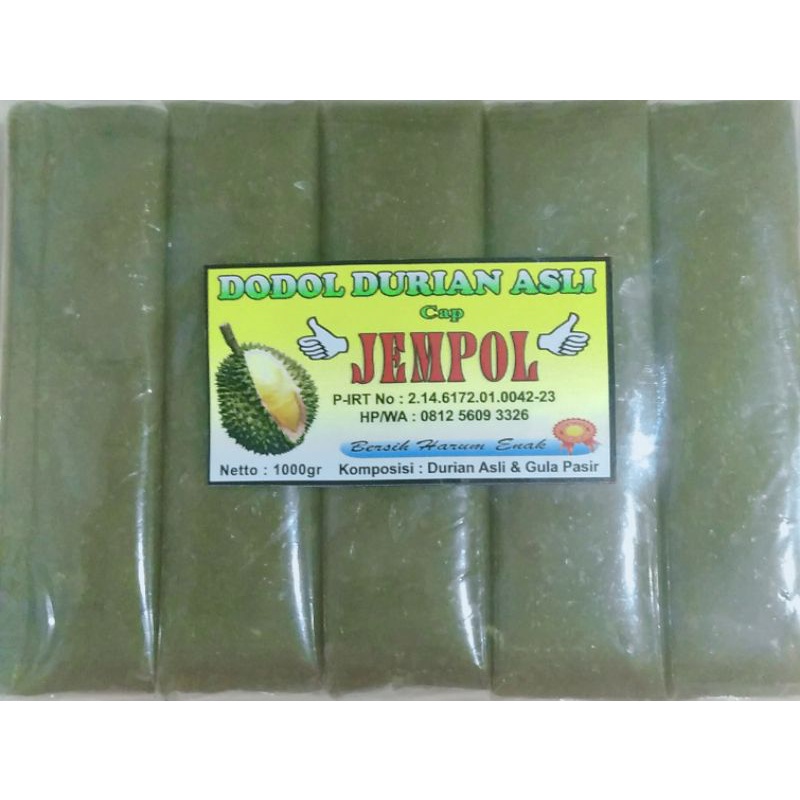 

Dodol Durian Asli Cap "JEMPOL" 1 kg homemade