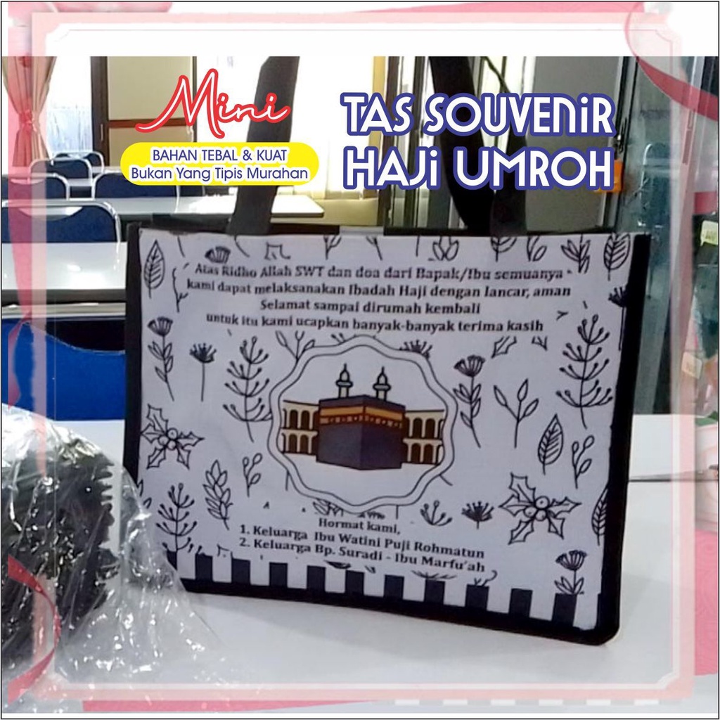 

Gift TAS SOUVENIR HAJI TAS SOUVENIR UMROH HAJI UMRAH Tempat oleh oleh AENBAG(25X20)