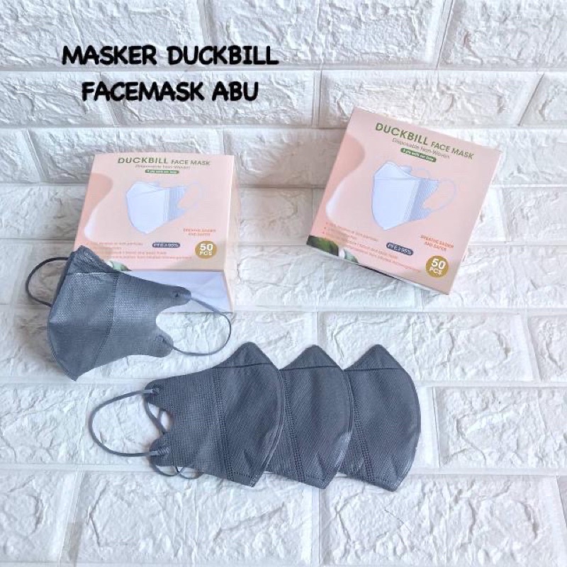 MASKER DUCKBILL EARLOOP FACEMASK ABU MURAH