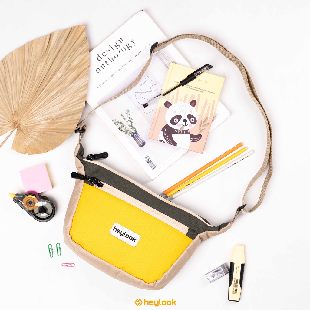Tas Selempang Wanita Pria Sierra Tas Dsitro Tas Slempang Mini Heylook - YELLOW HEYLOOK Official