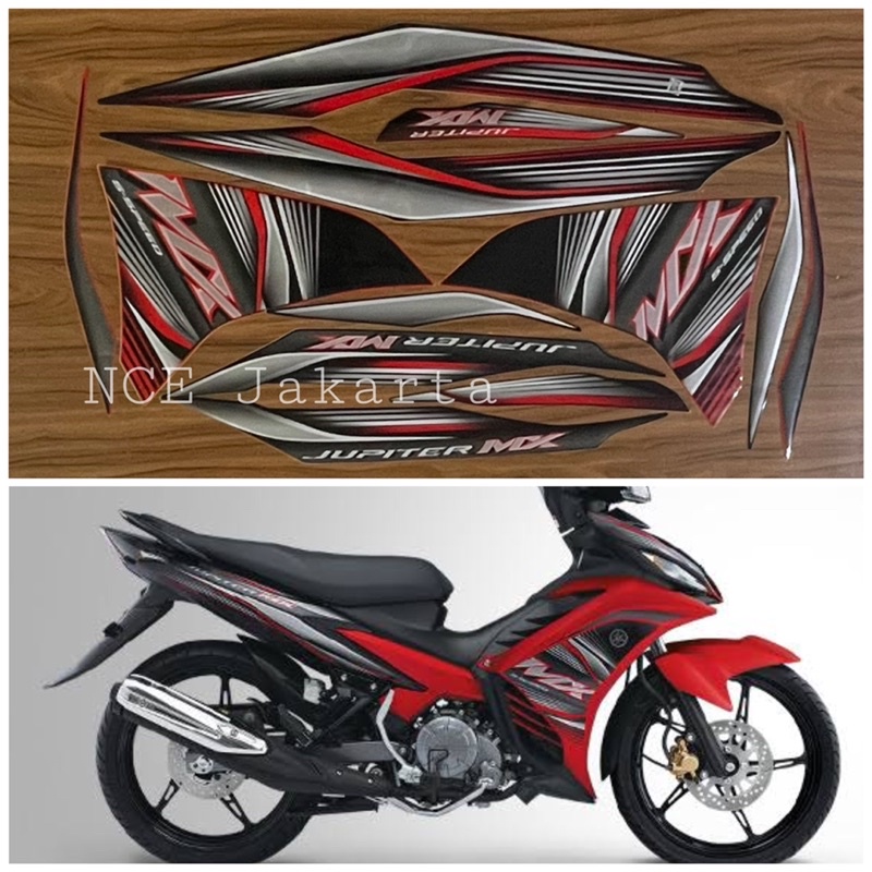 STIKER STRIPING NEW JUPITER MX 2012 MERAH