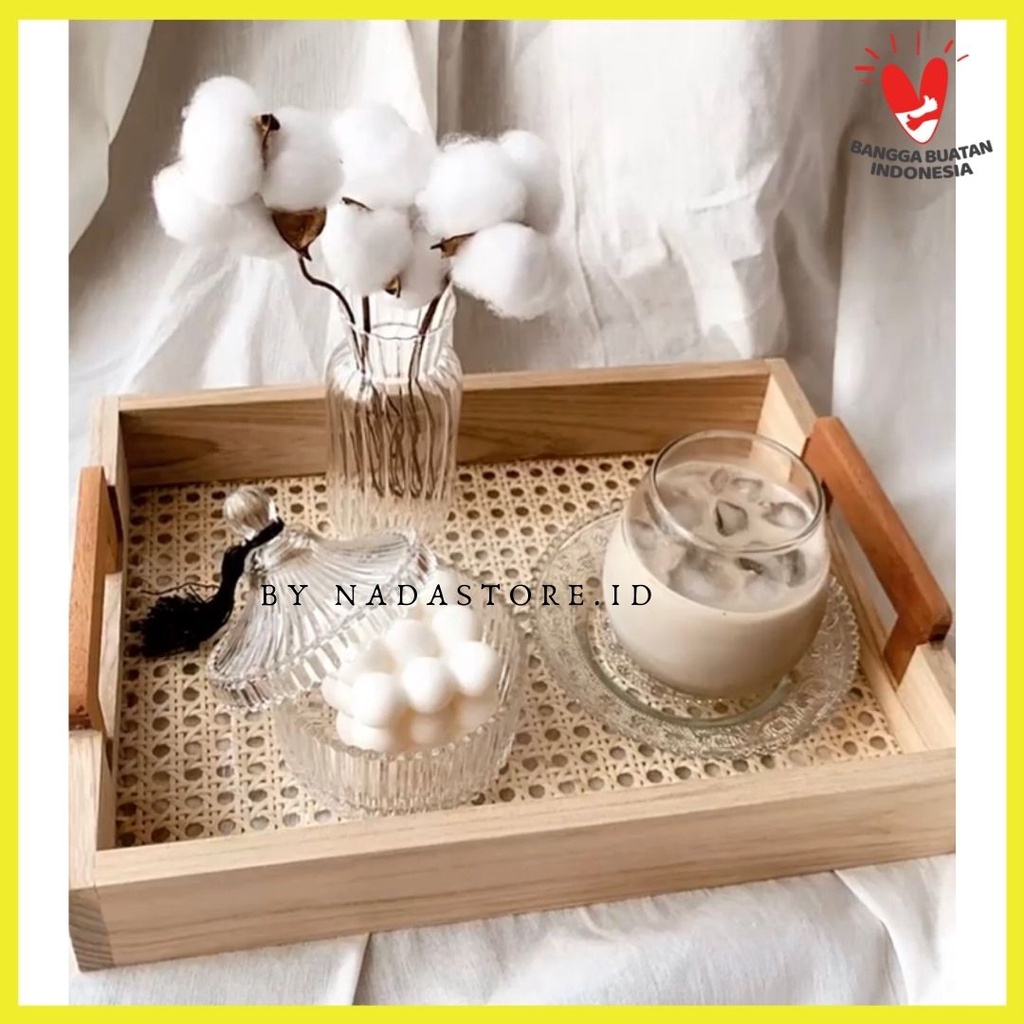 TRAY / BAKI HOMEDECOR NAMPAN AESTHETIC WOODEN W-18