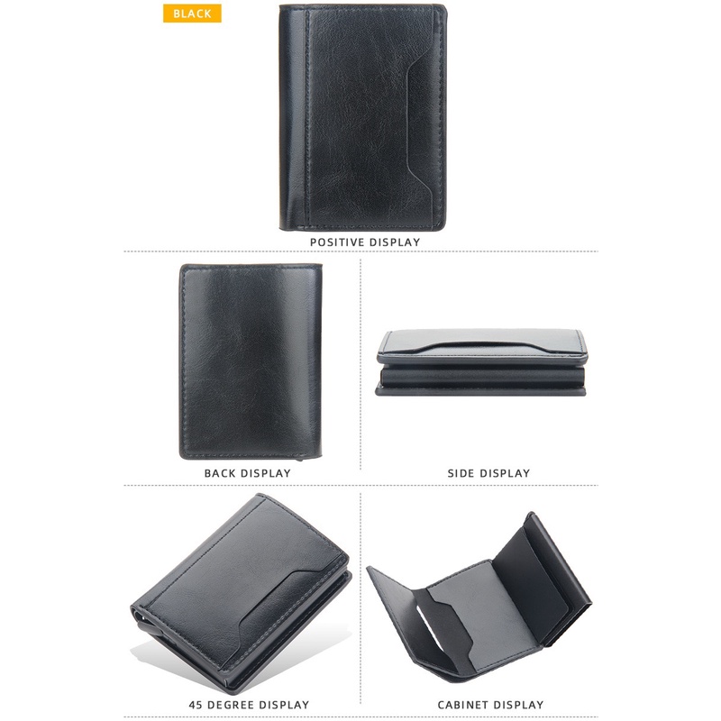 ORIGINAL BAELLERRY DOMPET KARTU LONTAR RFID K9140 DOMPET ANTI RIBET KUALITAS PREMIUM