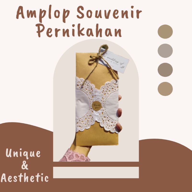 AMPLOP SOUVENIR PERNIKAHAN/SOUVENIR PERNIKAHAN UNIK/SOUVENIR AESTHETIC