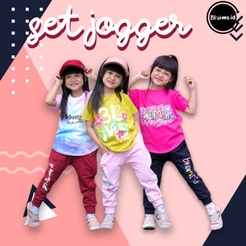 READY STOK SET JOGER UNISEX BLOOM.ID