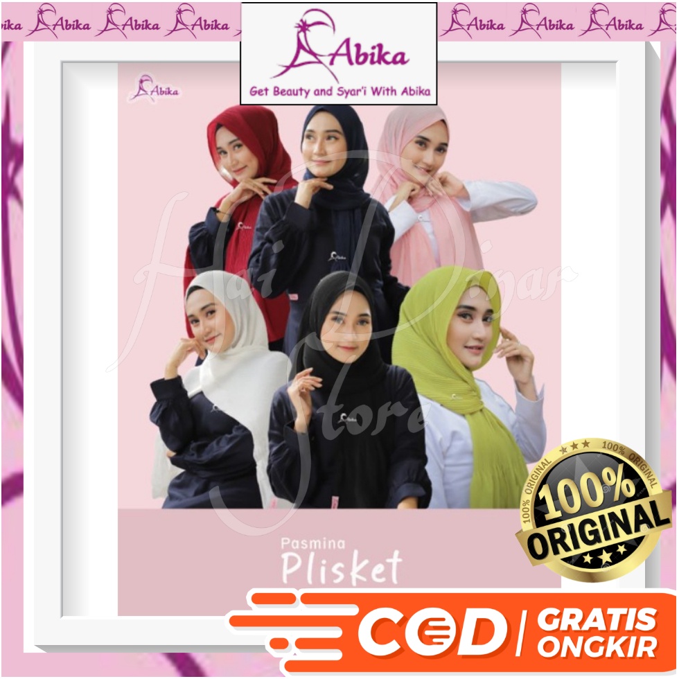 [Baru] Abika Hijab Plisket abika Pashmina Murce Ready