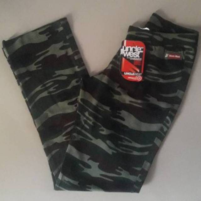 Celana senam Panjang Motif Loreng Unclewest