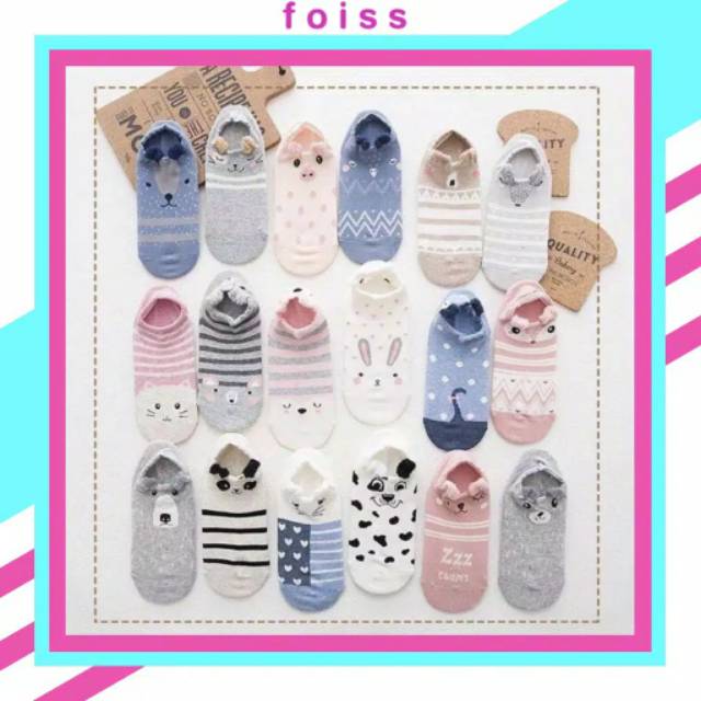 KAOS KAKI KOREA MOTIF BONEKA