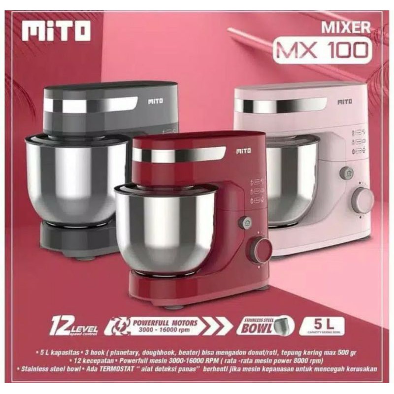 

mitoMixerMX100-GaransiResmiBossciuu