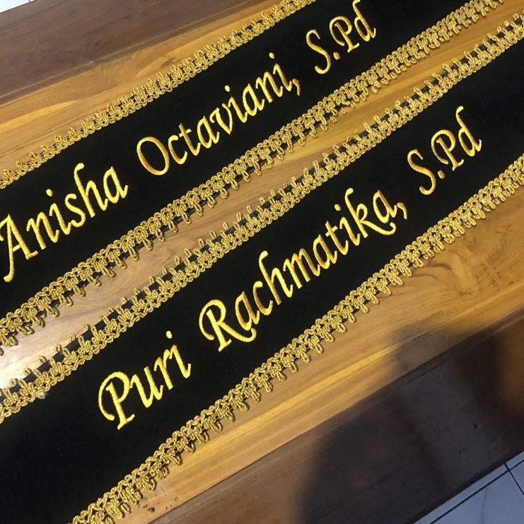 Paling Diminati Selempang Bordir Selempang Wisuda Selempang Wisuda Selendang wisuda Slemapang wisuda