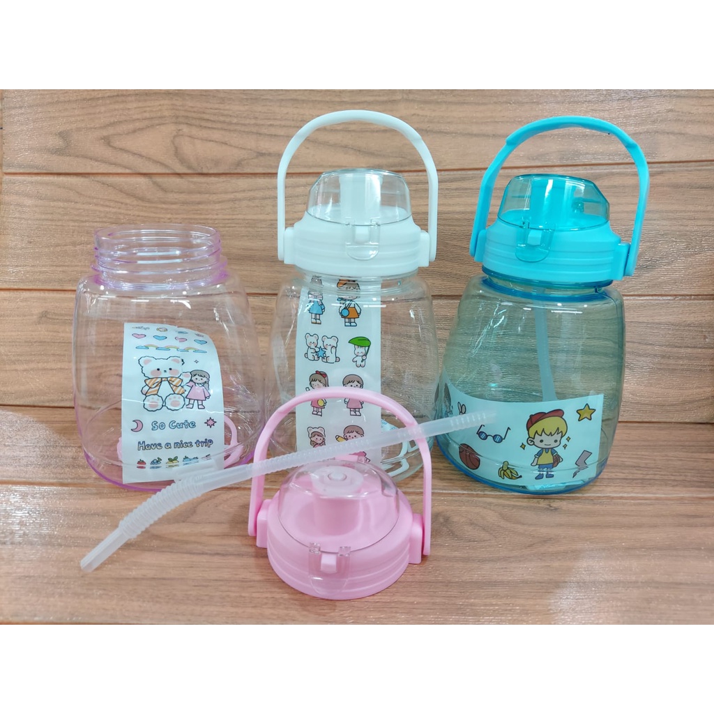 BOTOL MINUM GENDUT UK. 1,5L (STICKER+SEDOTAN+TALI)