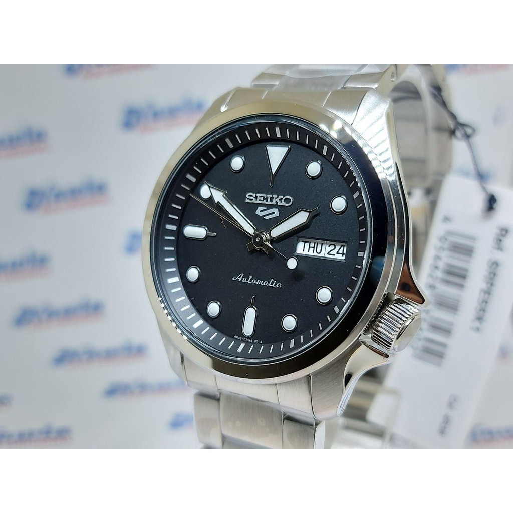 Seiko 5 Sports SRPE55K1 Automatic Black Dial - Jam Tangan Pria SRPE55