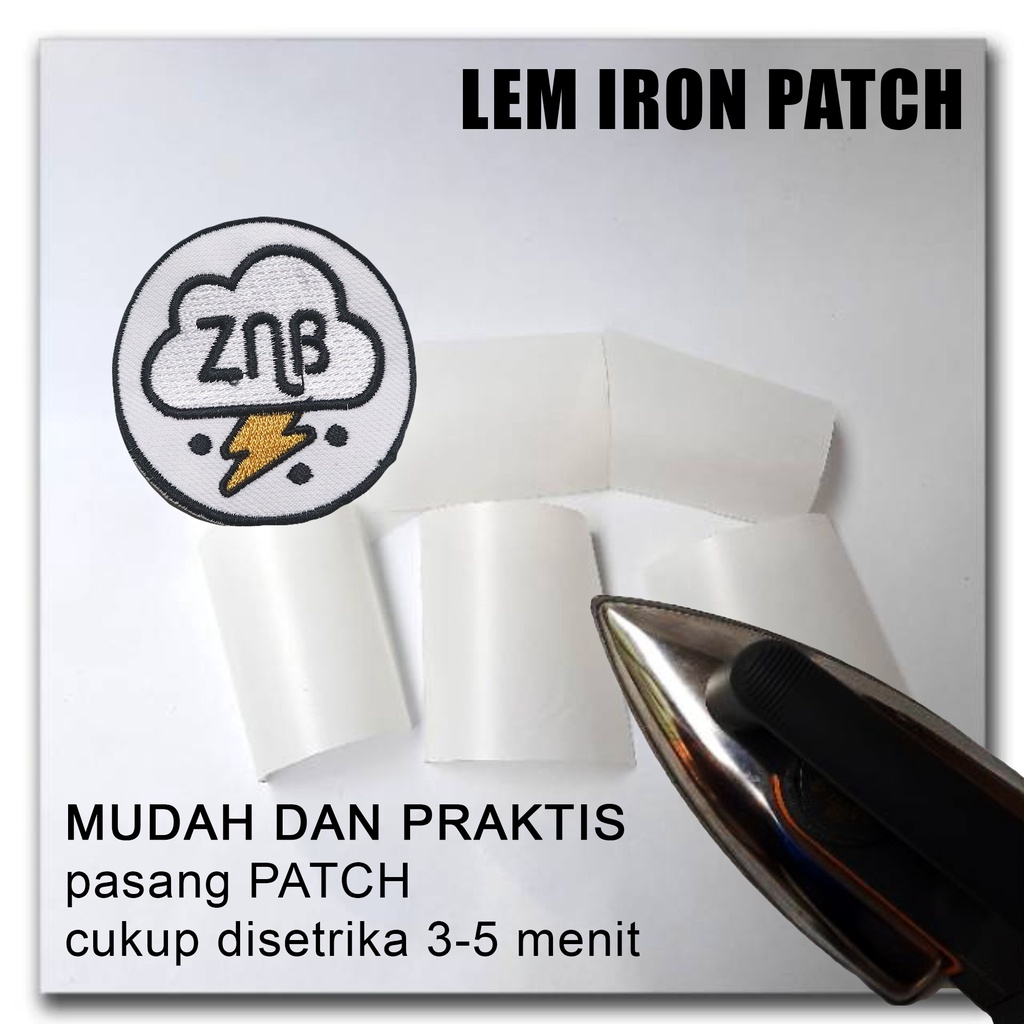 LEM PATCH BORDIR IRON PATCH CUKUP DI SETRIKA