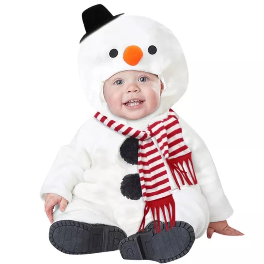 Snowman baby romper christmas costume manusia salju kostum natal bayi